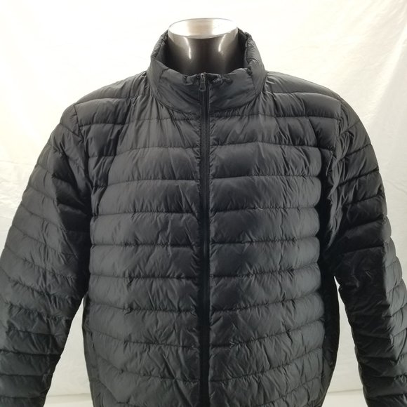 Saddlebred Down Puffer Jacket Mens Lightweight Black Packable Hiking sz XXL - Picture 7 of 12
